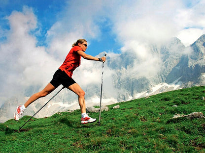 Šiaurietiškos ėjimo lazdos Nordic Walking 135 cm