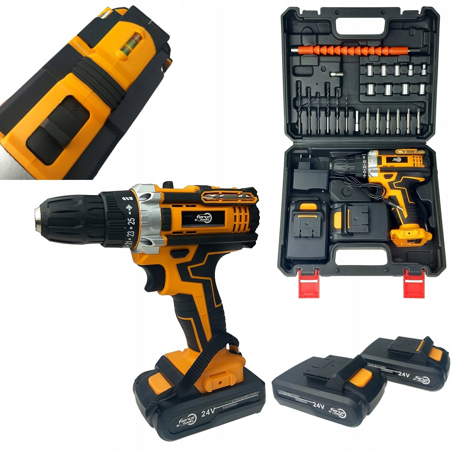 Akumuliatorinis gręžtuvas Force Tools 24 V