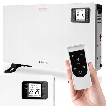 Elektrinis konvektorinis šildytuvas CH2000DW Turbo – 2000 W, LCD, termostatas, laikmatis, nuotolinis valdymas