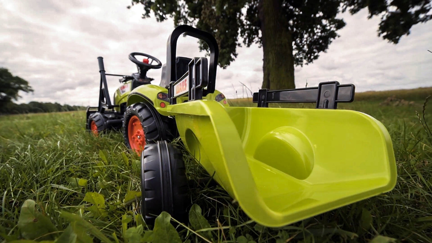 Vaikiškas minamas traktorius su priekaba - Falk Claas Tractor Home Garden Yard Pulls