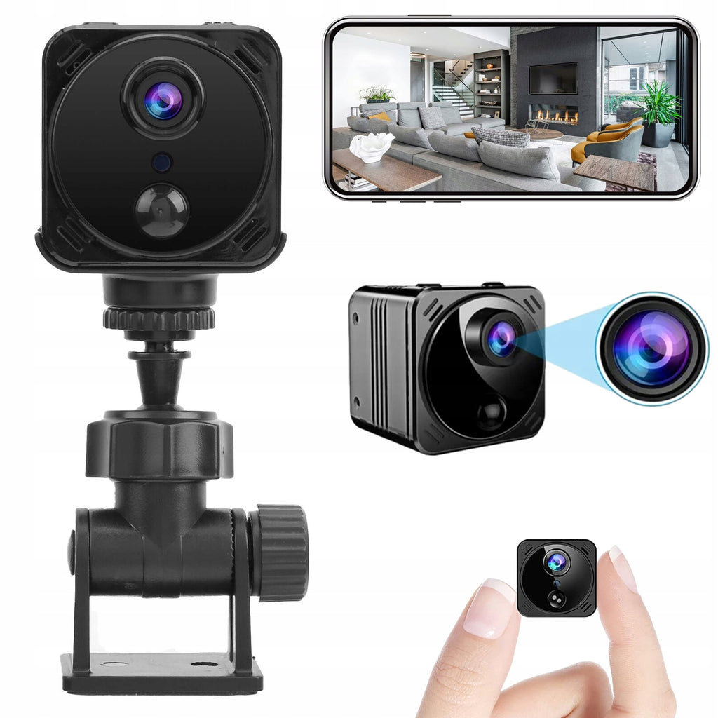 Mini slapta kamera 1080P HD SMART 4K WIFI su judesio aptikimu