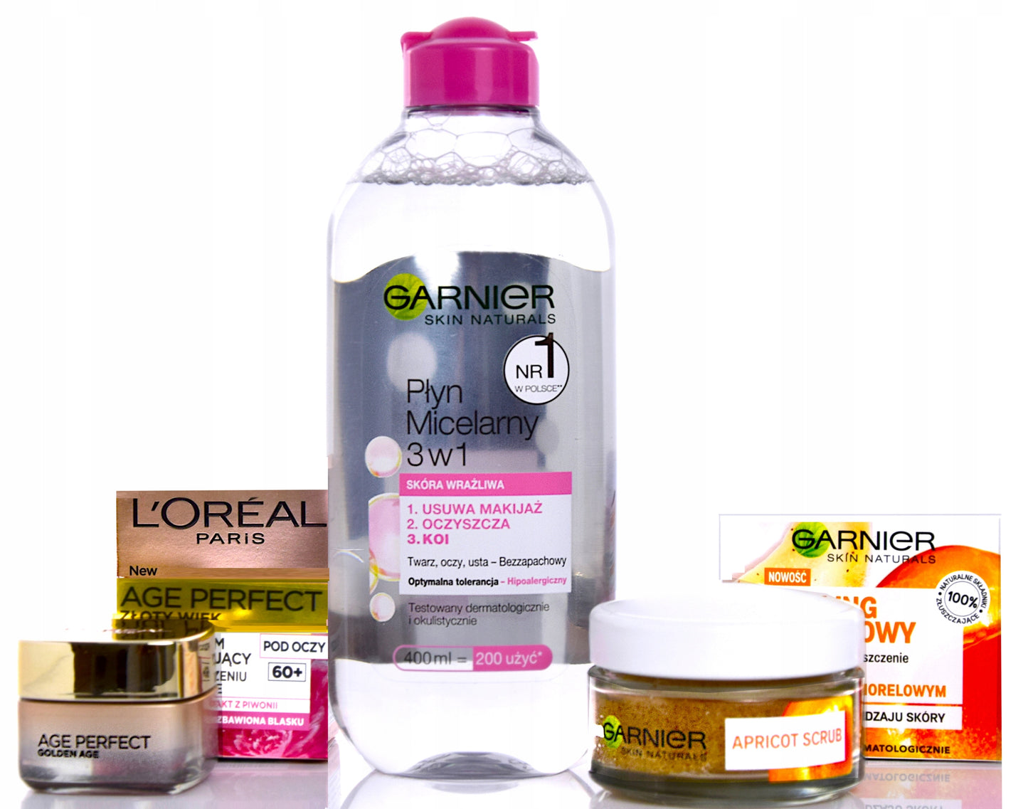 Loreal, Garnier kosmetikos rinkinys močiutei + dovanų maišelis