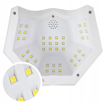 UV/LED nagų lempa 168W su LCD ekranu ir judesio jutikliu – profesionaliam manikiūrui ir pedikiūrui