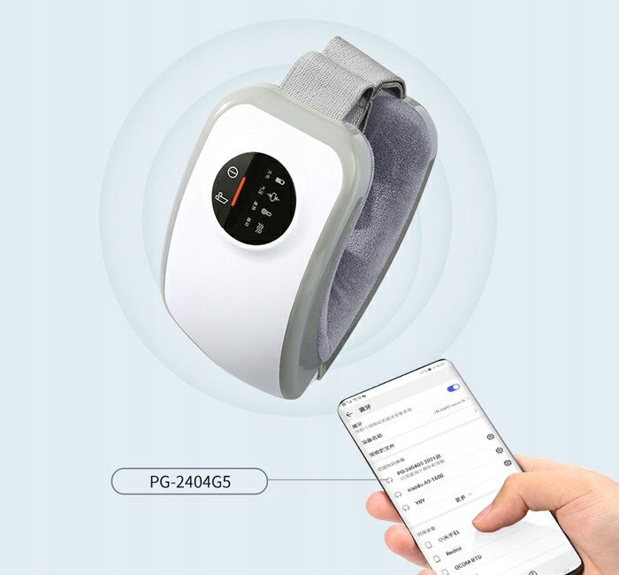 Akių ir smilkinių masažuoklis Pangao PG-2404G5 su šildymo funkcija, oro kompresija ir Bluetooth