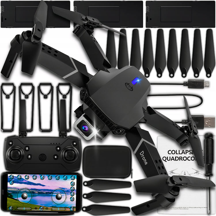 Dronas „E95 Pro“ su 2 Wi-Fi kameromis