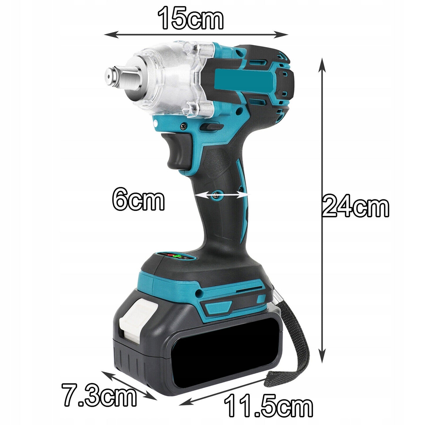 Akumuliatorinis smūginis suktuvas 21V, 1/2", 2x akumuliatoriai